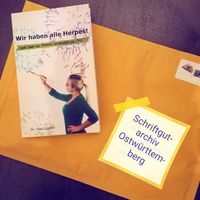 Mein Buch auf dem Weg ins Schriftgutarchiv Ostw&uuml;rttemberg.